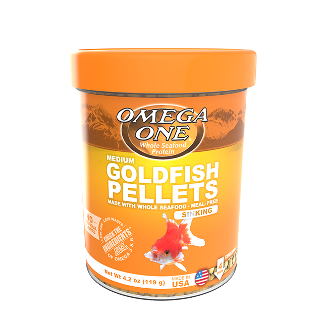 Goldfish Pellets Sinking 4mm Omega One 119 g