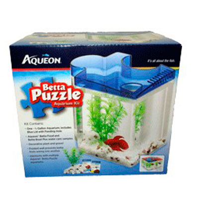 Kit Betta Rompecabezas Color Azul 0.5 Gal