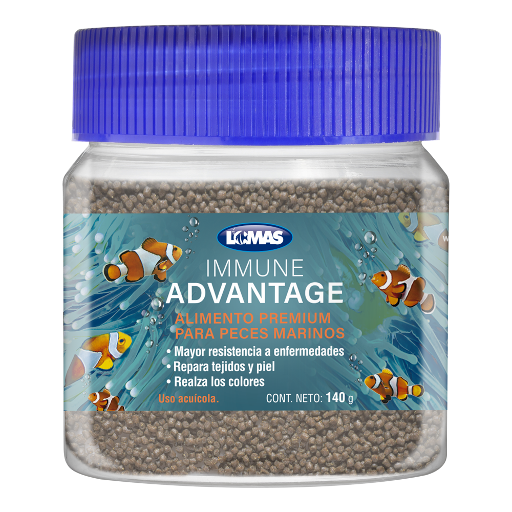 Alimento Premium para Peces Marinos Immune Advantage Lomas 140 g