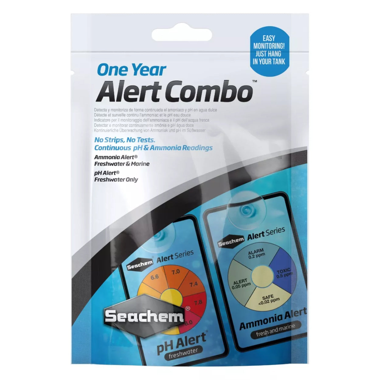 Seachem Combo de Ammonia Alert + pH Alert