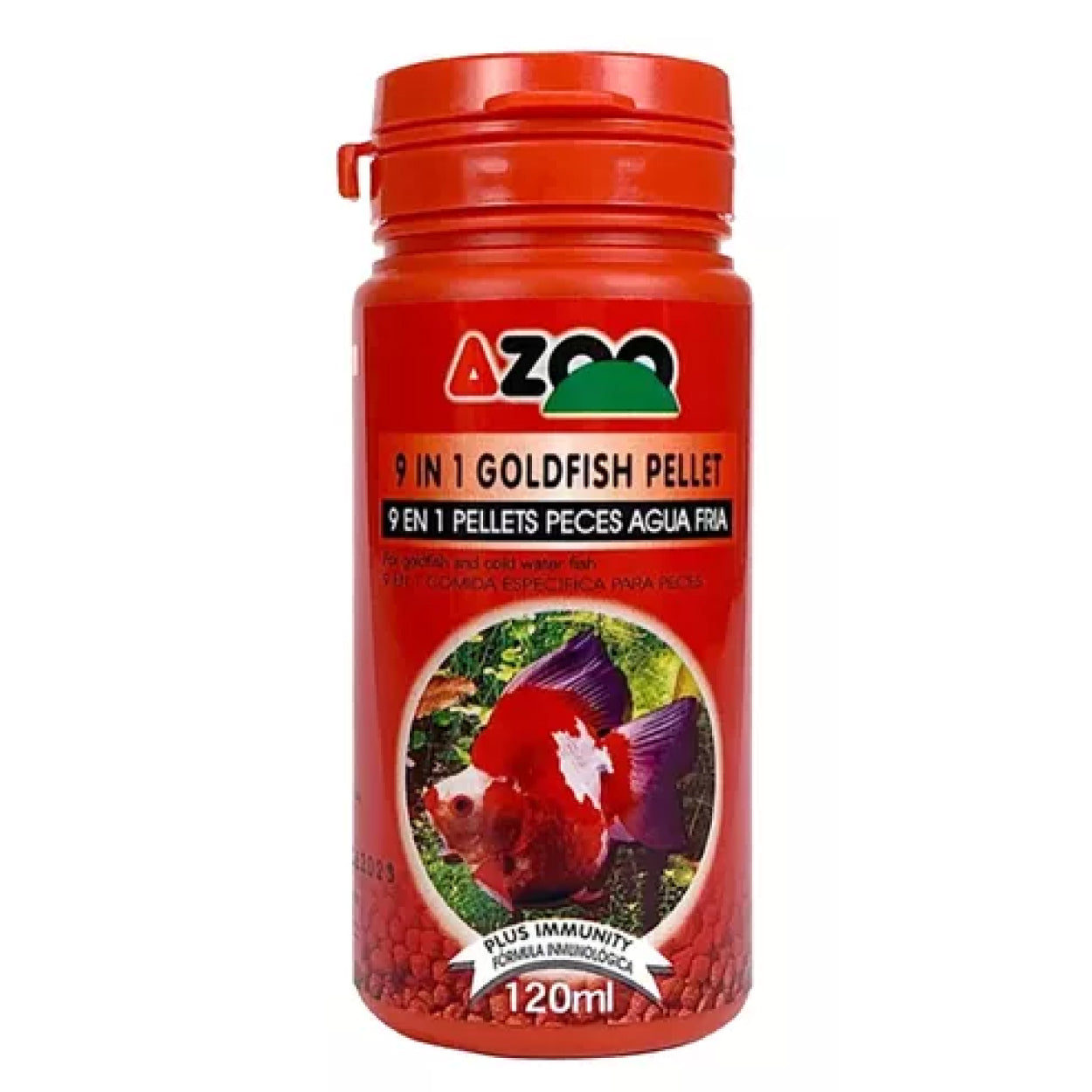 Azoo 9 in 1 gold fish pellet 120 ml / 60 g