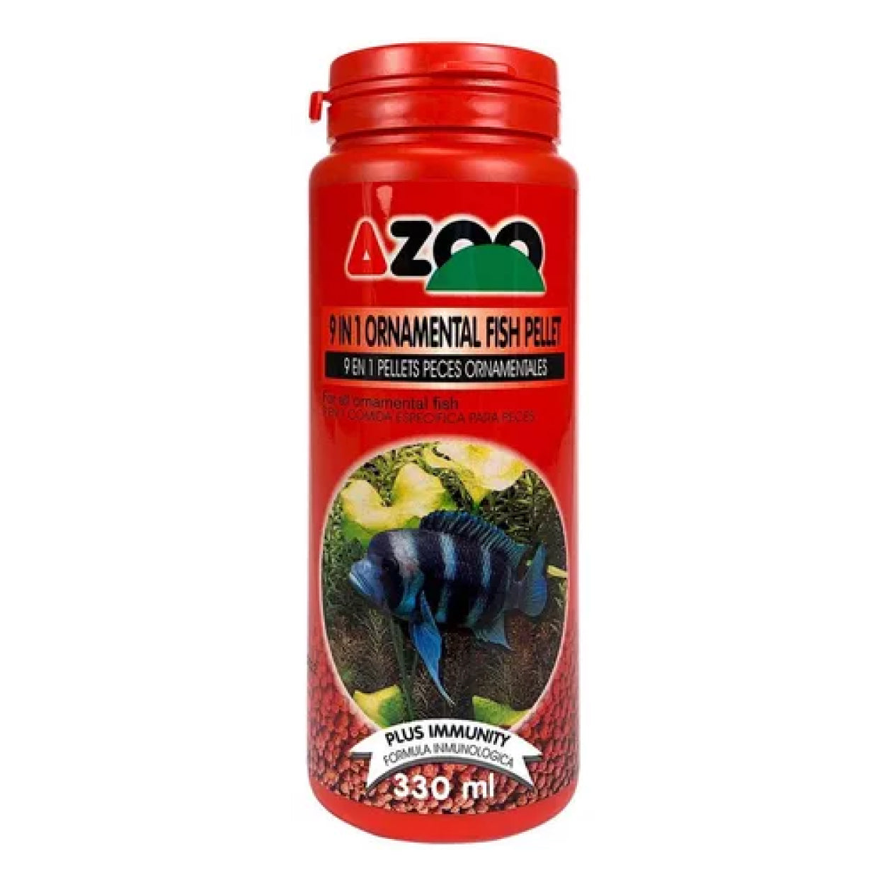 Azoo 9 in 1 ornamental fish pellet 330 ml / 145 g