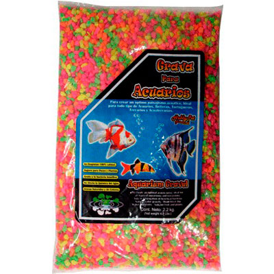 Grava Multicolor Fluorescente 2.2 kg