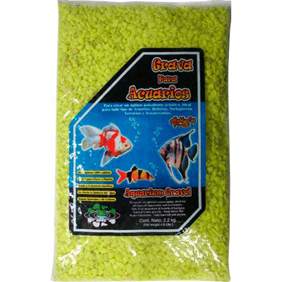 Grava Amarillo Fluorescente 2.2 kg