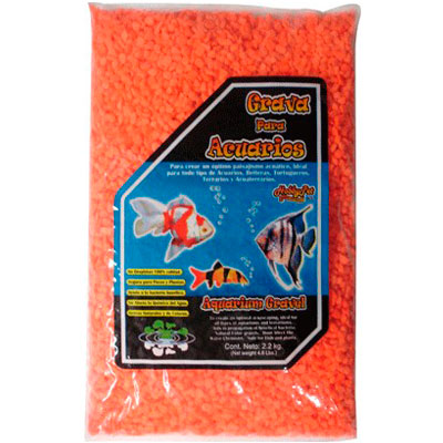 Grava Naranja Fluorescente 2.2 kg