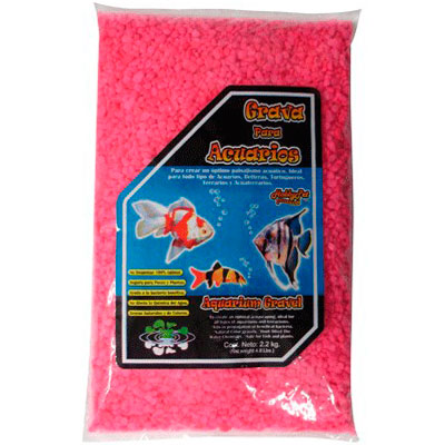 Grava Rosa Fluorescente 2.2 kg