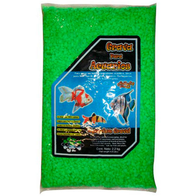 Grava Verde Fluorescente 2.2 kg