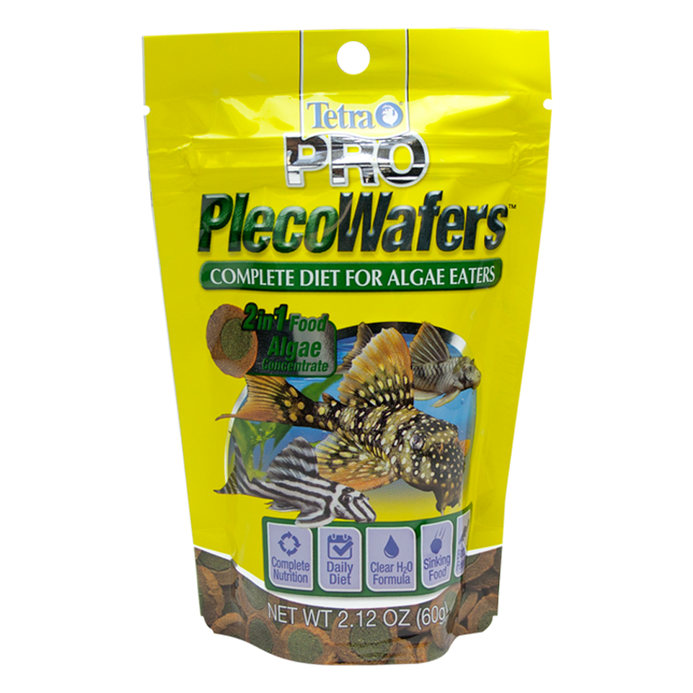 TetraPro PlecoWafers Complete Diet for Algae Eaters 60 g (2.12 oz)